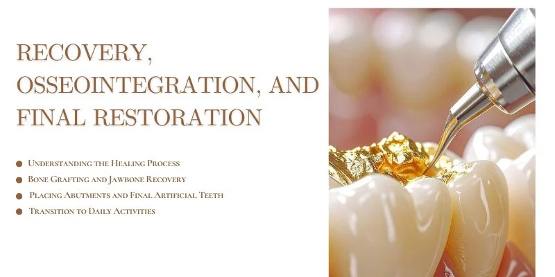 Recovery, Osseointegration, and Final Restoration